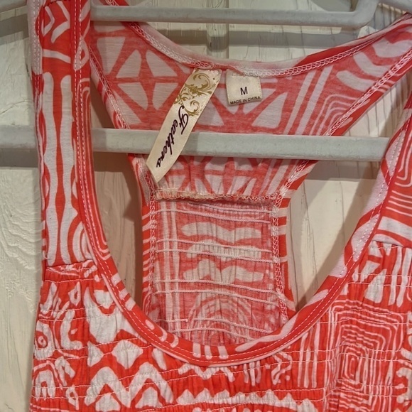 Feathers Racer Back Maxi Dress Medium - Picture 3 of 9